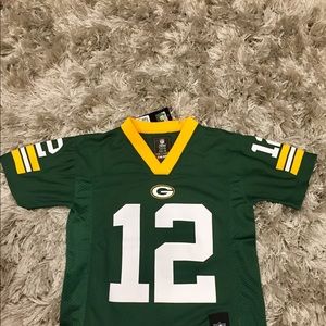 New with tags Aaron Rodgers Jersey- Youth Small